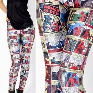 Blackmilk Woman in Red Episode 2 Comic Book Superhero Leggings 🔥Host Pic🔥 M